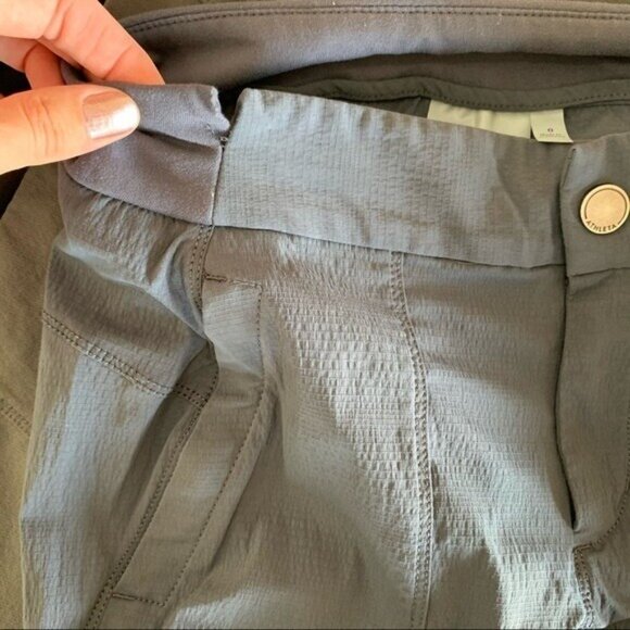 Athleta Gray Lightweight Jogger Pants Tapered Ankle Casual Athleisure 0 FLAW - Picture 7 of 10